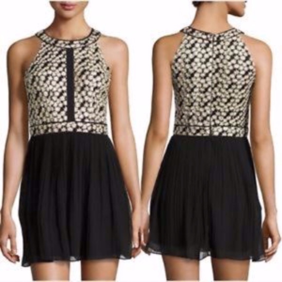 Romeo & Juliet Couture Dresses & Skirts - Black Floral Embroidered Cocktail Dress